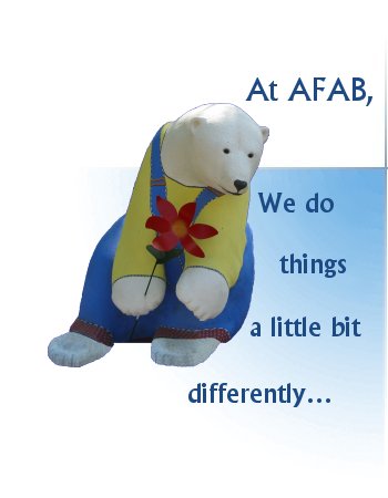 At AFAB, we do things a little bit differently�